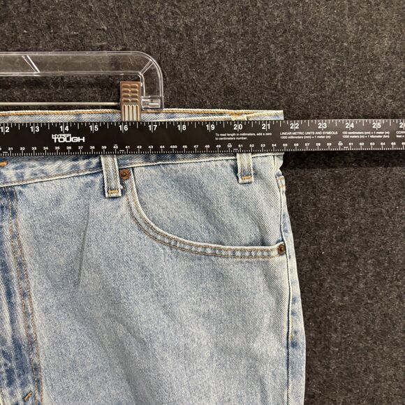 Vintage Levis 550 Jeans Men's 44x32 Light Wash Relaxed Fit Tapered Leg Denim 90s - Picture 9 of 13